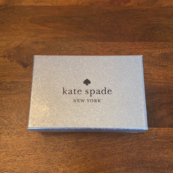NIB- Kate Spade Lola glittery black medium bi-fold wallet - Picture 6 of 10